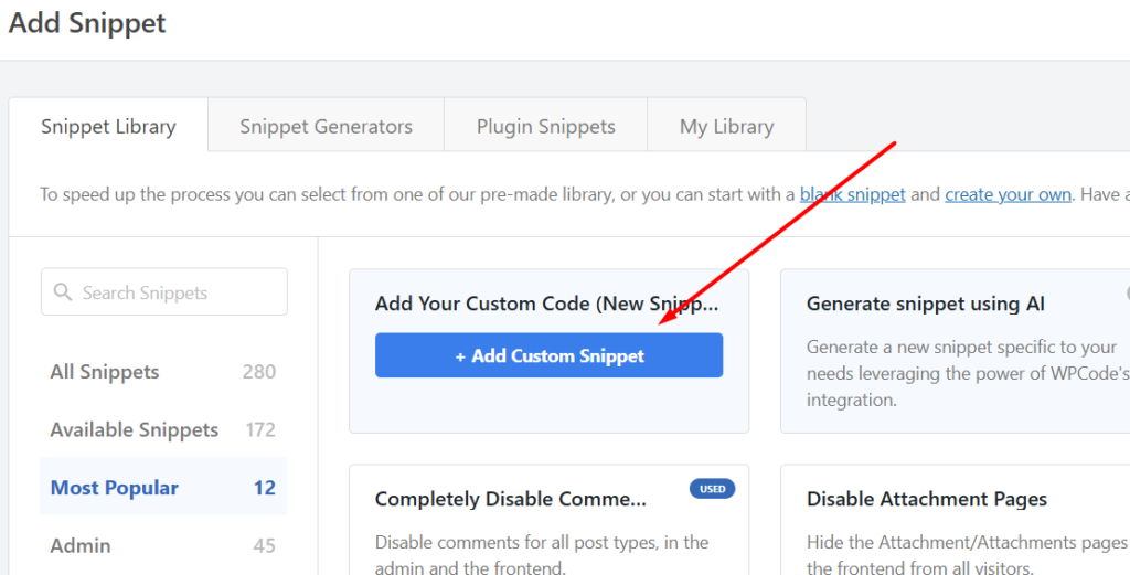 Add custom Snippet wp code hindi